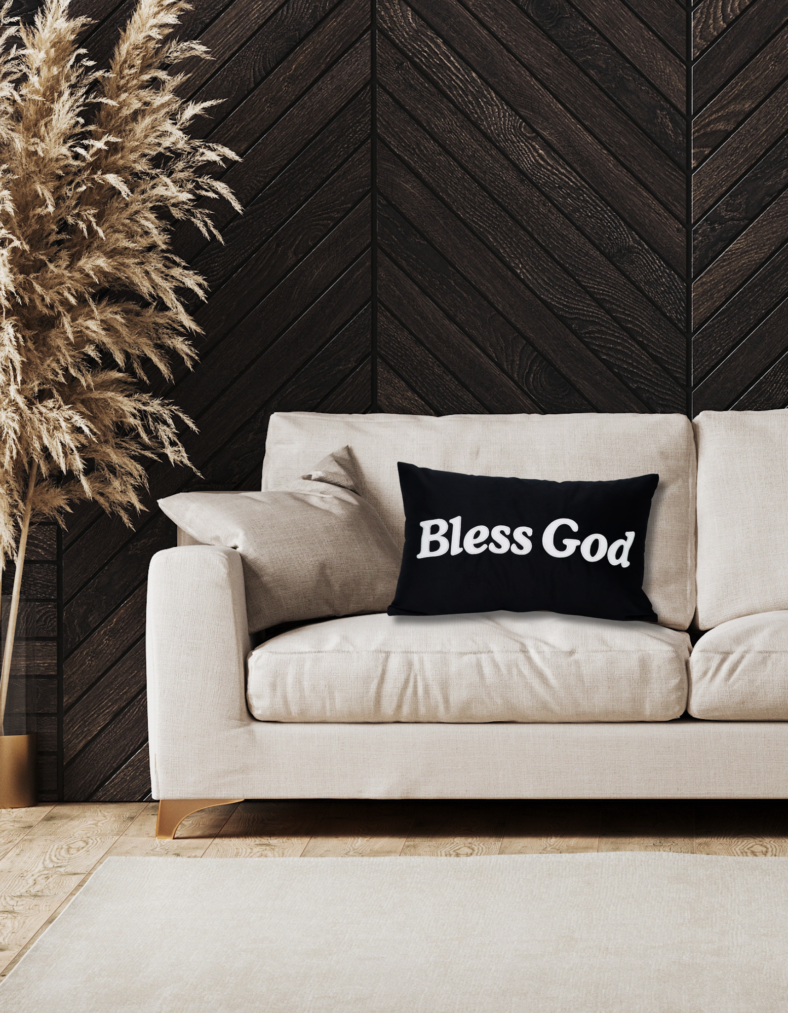 Bless God Cushion (Padded) – Grace Label Bless God Cushion (Padded) – Grace Label