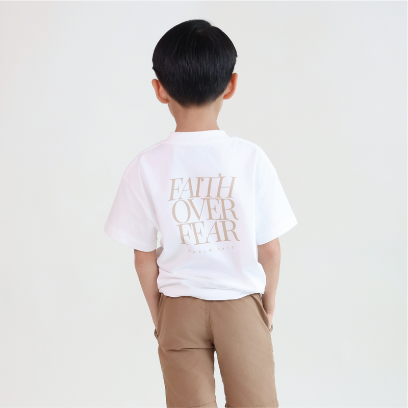 Faith Over Fear Kids Tee by Grace Label