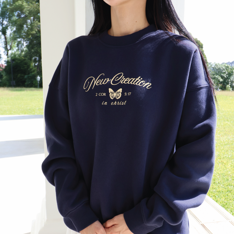 Crewneck Unisex Ciptaan Baru di Kristus